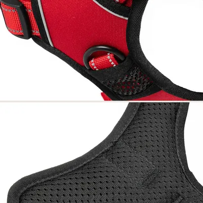 lionto harnais pour chien rembourré nylon doux anti-traction