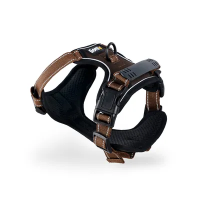 lionto Anti-Zug Hundegeschirr aus weichem Nylon mit Polsterung