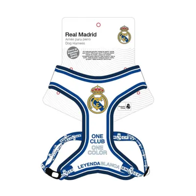 Real Madrid Harnais réversible pour chien en polyester
