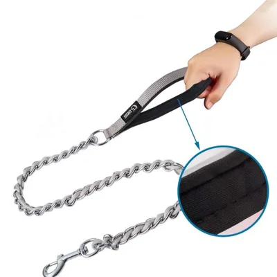 IntiMeg Laisse pour chien en acier inoxydable