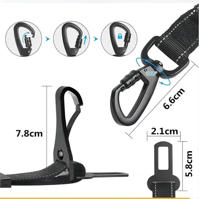IOKHEIRA Ceinture sécurité chien avec absorption d'énergie