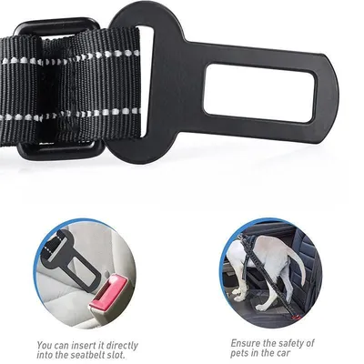 IOKHEIRA Laisse réglable avec ceinture de sécurité pour chien