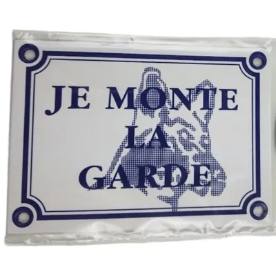 zolux - Plaque (Je monte la garde) taille 14 x 10 cm, pour chien