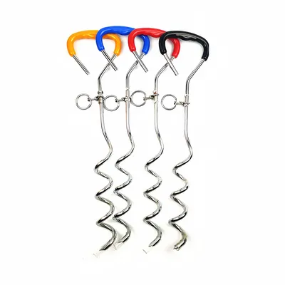 ZenPets Poteau de fixation pour laisse de chien en plein air