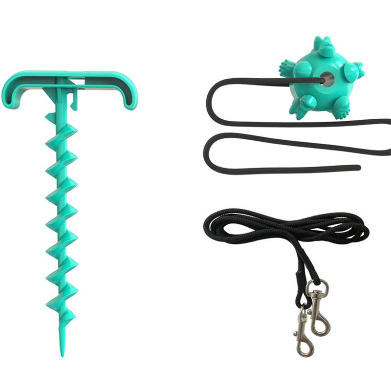 ZenPets Poteau pour chien de plein air et jouet multifonctionnel