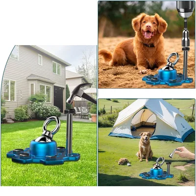 ZenPets Poteau d'attache pour chien de plein air