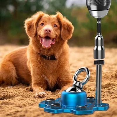 ZenPets Poteau d'attache pour chien de plein air