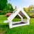 WELLHOME Cabanon intérieur avec support pour gamelles en bois