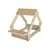 WELLHOME Cabanon intérieur avec support pour gamelles en bois