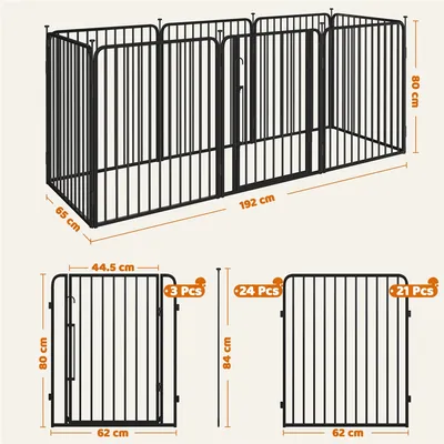 Yaheetech Parc pour Chien en Métal