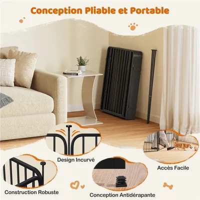 Yaheetech Parc pour Chien en Métal