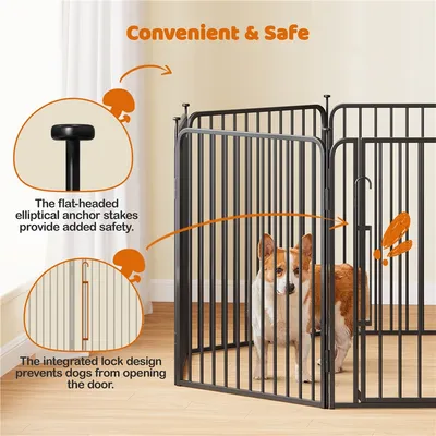 Yaheetech Parc pour Chien en Métal