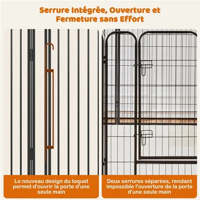 Yaheetech Parc pour Chien en Métal