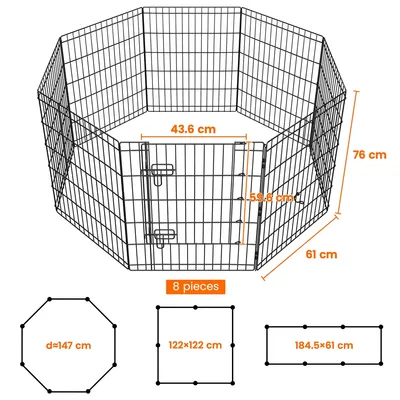 Yaheetech Parc pour Chien Pliable