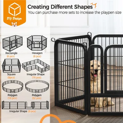 Yaheetech Parc pour Chien en 12 Panneaux