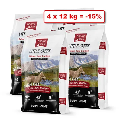 Croquettes NATURA WILD pour chien 4 x 12kg : 15% de remise
