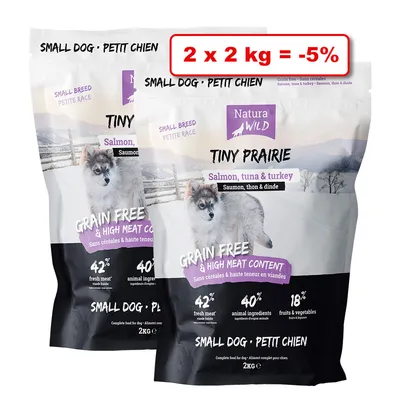 Croquettes NATURA WILD pour chien 2 x 2kg : 5% de remise
