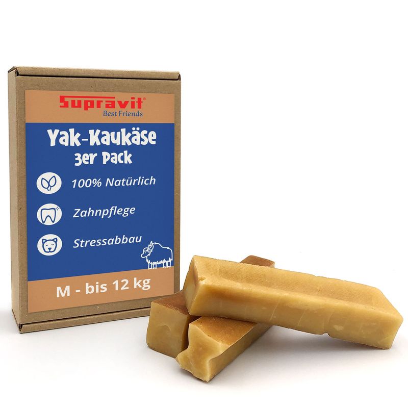 Supravit Yak Kaukäse für Hunde | Käseknochen 100% Natürlich