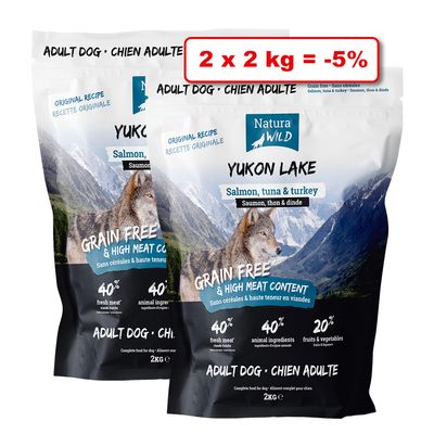 Croquettes NATURA WILD pour chien 2 x 2kg : 5% de remise