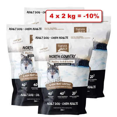Croquettes NATURA WILD pour chien 4 x 2kg : 10% de remise