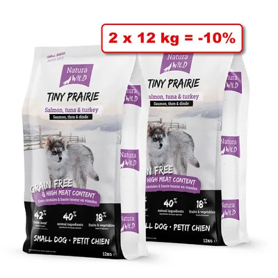 Croquettes NATURA WILD pour chien 2 x 12kg : 10% de remise