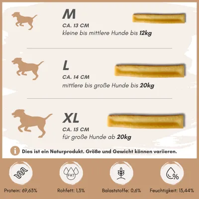Supravit Yak Kaukäse für Hunde | Käseknochen | Für Große Rassen Supravit Yak Kaukäse für Hunde | Käseknochen | Für Große Rassen