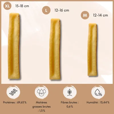 Supravit Fromage de yak à mâcher – Chien – Naturel & durable
