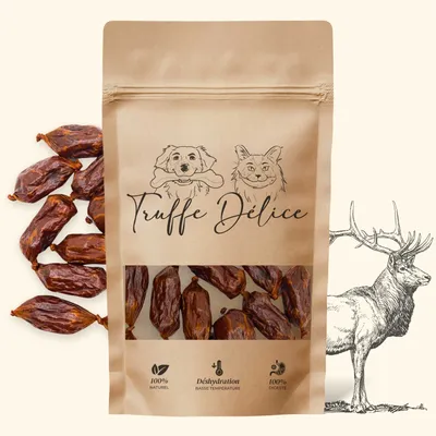 TRUFFE DÉLICE Saucisses chien cerf TRUFFE DÉLICE Saucisses chien cerf