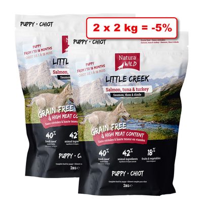 Croquettes NATURA WILD pour chien 2 x 2kg : 5% de remise