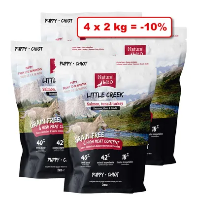 Croquettes NATURA WILD pour chien 4 x 2kg : 10% de remise