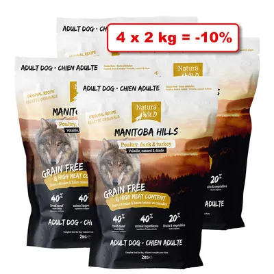 Croquettes NATURA WILD pour chien 4 x 2kg : 10% de remise