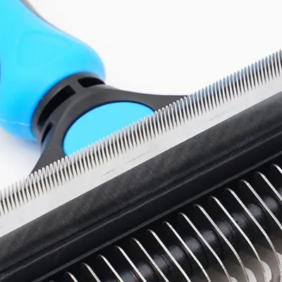 ZenPets Brosse de toilettage pour animaux 2 en 1