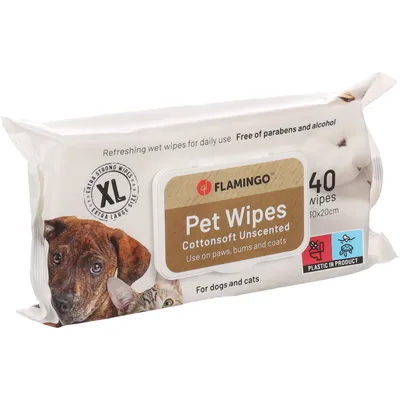 40 Lingettes de soin neutre XL 30 x 20 cm Reini pour chien 40 Lingettes de soin neutre XL 30 x 20 cm Reini pour chien