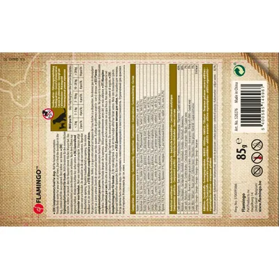 Friandise lamelles de lapin Hapki pour chien 85 g X 10 soit 850 g.