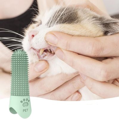 IntiMeg Cepillo de dientes de silicona para perros