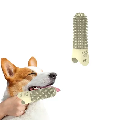 IntiMeg Brosse à dents en silicone pour chien