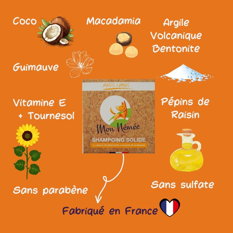 Mon Némée Boîte + Shampoing Solide pour Chiens