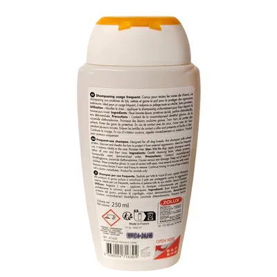 Shampoing usage fréquent 250 ml pour chien
