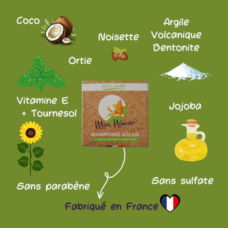 Mon Némée Boîte + Shampoing Solide pour Chiens