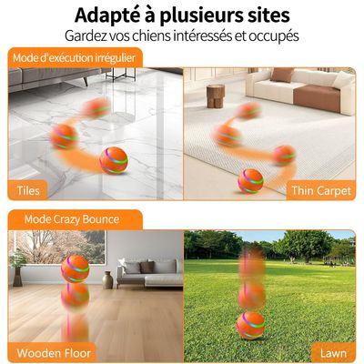 MCBOSON Balle interactive pour chien - Jouet intelligent