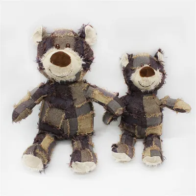 ZenPets Jouet pour chien en forme d'ours mendiant grand