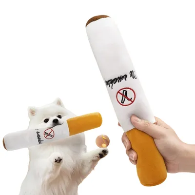 ZenPets Jouet en peluche pour chien en forme de cigarette