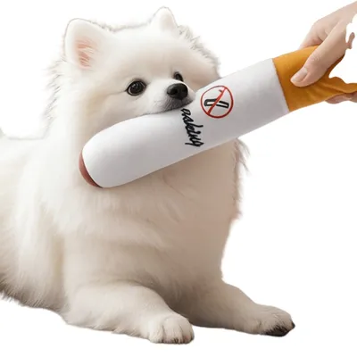 ZenPets Jouet en peluche pour chien en forme de cigarette