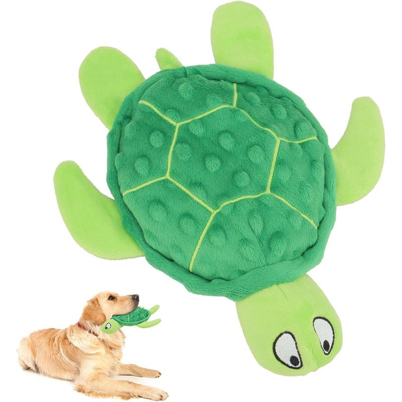 Plüschspielzeug für Hunde – Schildkröte, quietschend