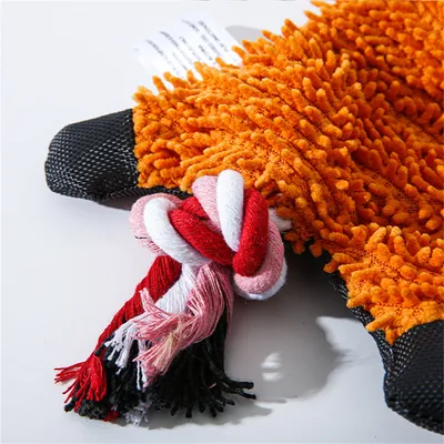 ZenPets Jouet en peluche canard en mèche de balais