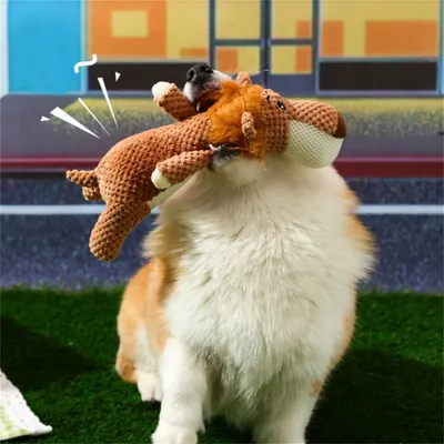 ZenPets Jouet en peluche pour grignoter et interagir