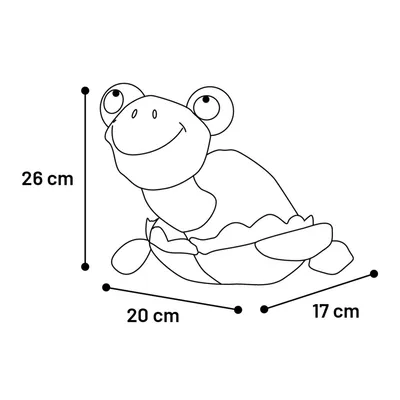 Tortue Clora Bleu  26 cm jeux pour chien