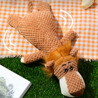 ZenPets Jouet en peluche pour grignoter et interagir