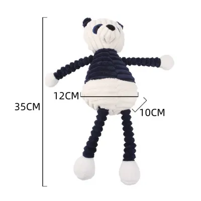 ZenPets Jouet en peluche panda pour chien