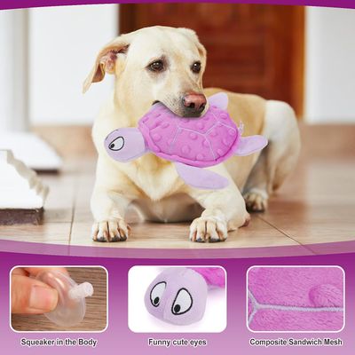 Jouet en peluche pour chien - Tortue, grinçant